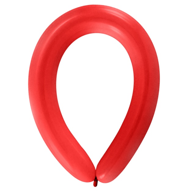 Obrázok z Balónik modelovací široký - Apple Red, D45 - červený, 50ks