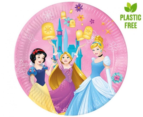 Levně EKO Papírové talířky Disney princess - New Generation 23 cm - 8 ks