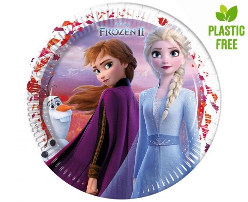 Levně EKO Papírové talířky Frozen 2 - New Generation 23 cm - 8 ks
