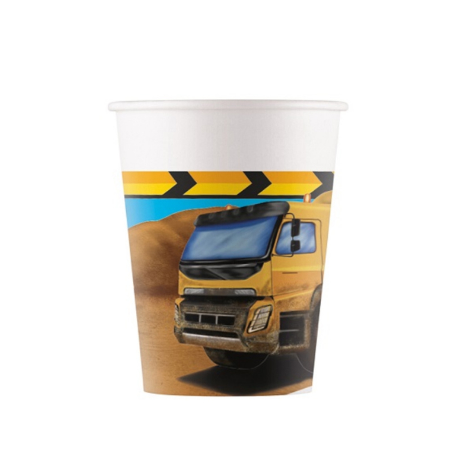 Levně EKO Papírové kelímky staveniště - míchačka 8 ks