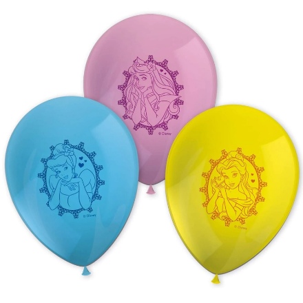 Obrázek Latexové balonky Disney Princess 28 cm - 8 ks 
