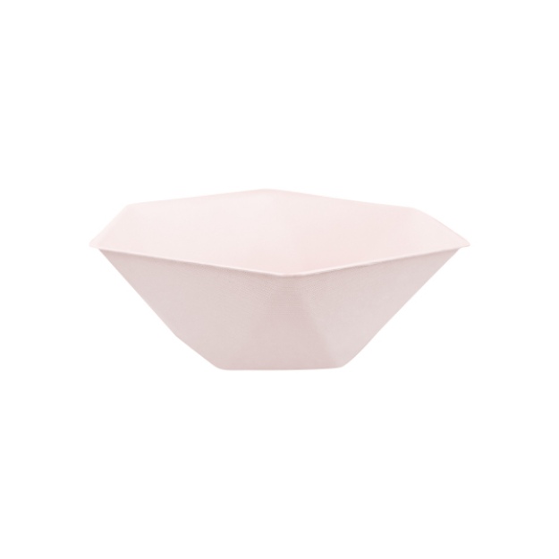 Obrázok z EKO - papierové misky hexagonal - Vert Decor, pastelovo ružové - 15,8 x 13,7 cm 6 ks
