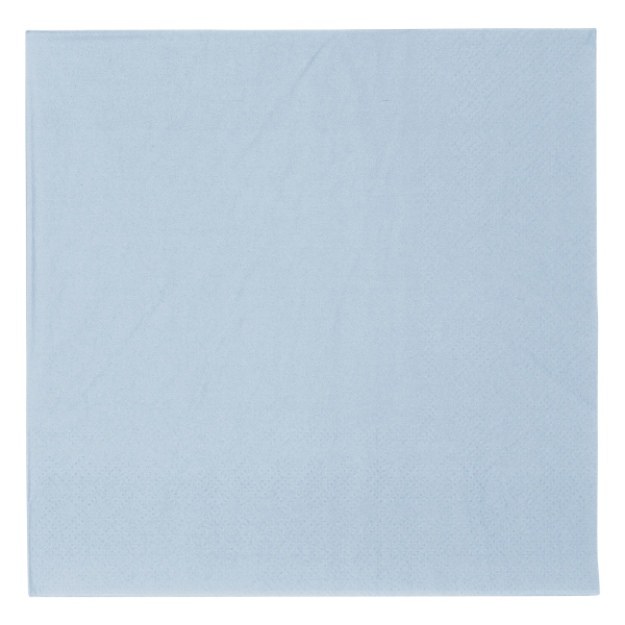 Obrázek z Papírové ubrousky - Vert Decor pastelově modré, 33 x 33 cm, 20 ks 