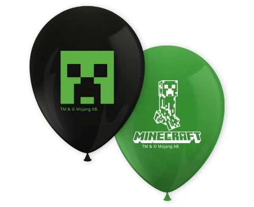 Levně Latexové balonky Minecraft 28 cm - 8 ks