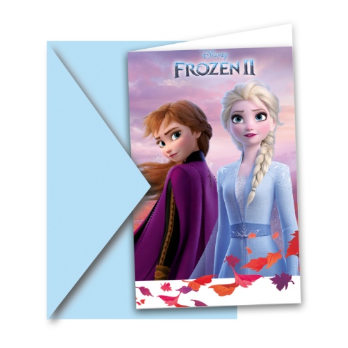 Levně Party pozvánky Frozen 2- New Generation 6 ks