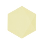 Obrázok z EKO - papierové taniere Hexagonal - Vert Decor, pastelovo žlté - 20,8 x 18,1 cm, 6ks