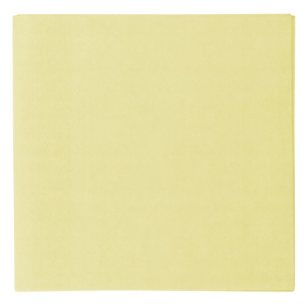 Obrázek Papírové ubrousky - Vert Decor pastelově žluté, 33 x 33 cm, 20 ks