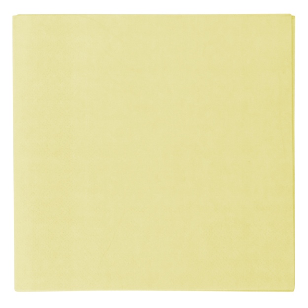 Obrázek z Papírové ubrousky - Vert Decor pastelově žluté, 33 x 33 cm, 20 ks 