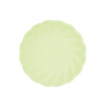 Obrázok z EKO - papierové taniere okrúhle - Vert Decor, pastelovo zelené - 18,8 cm 6 ks