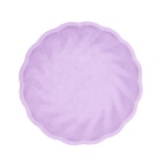Obrázok z EKO - papierové taniere okrúhle - Vert Decor, pastelovo fialové - 22,9 cm 6 ks