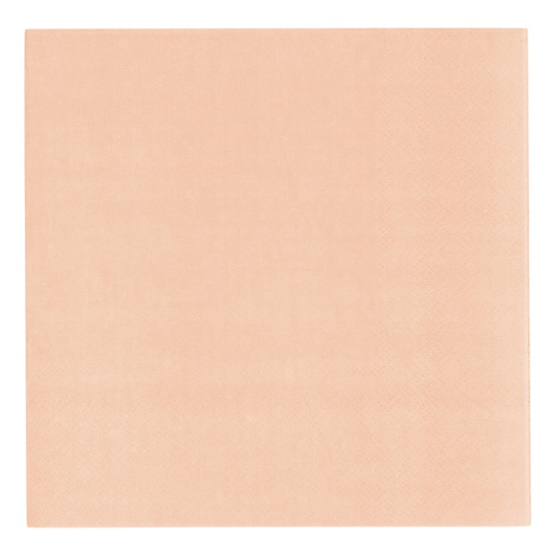 Obrázek z Papírové ubrousky - Vert Decor pastelově meruňkové, 33 x 33 cm, 20 ks 