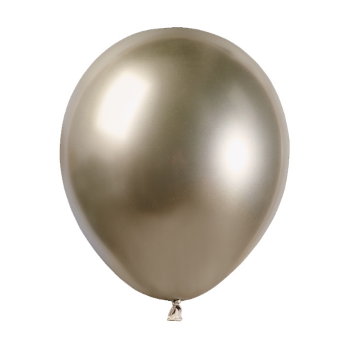 Levně Balonky Chrom Gemar Champagne 13 cm - 100 ks