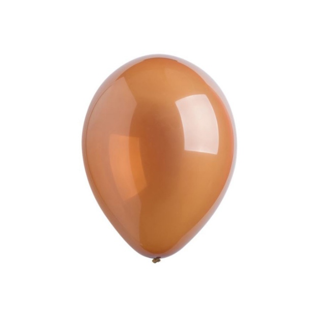 Obrázok z Dekoračné balóniky Kryštalické hnedé 13 cm - 100 ks - D41