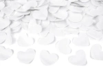 Obrázok z Vystreľovacie konfety - biela srdce - 40 cm