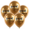 Picture of Chrome Balloon Bouquet Beautiful Birthday, Gold - 5 pcs