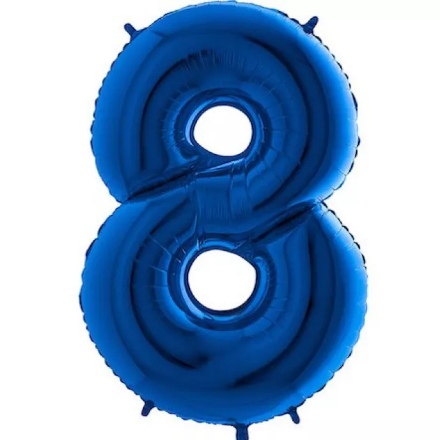 Picture of Foil Number Balloon - Blue 8
