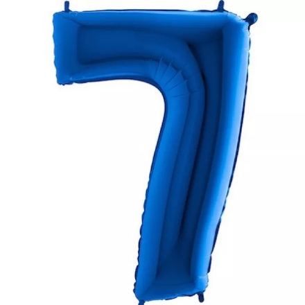 Picture of Foil Number Balloon - blue 7