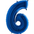 Picture of Foil Number Balloon - blue 6