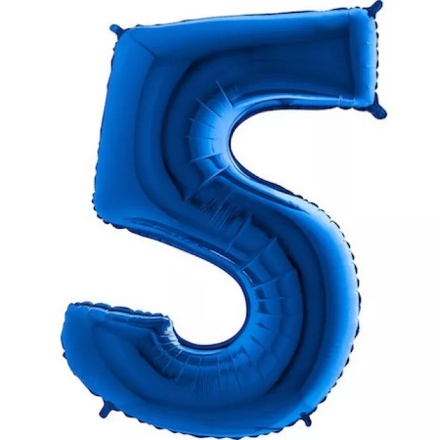 Picture of Foil Number Balloon - Blue 5