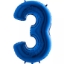 Obrázek Foliová číslice - modrá 3