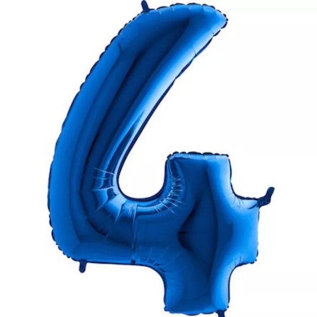 Obrázok z Foliová číslice - modrá 4