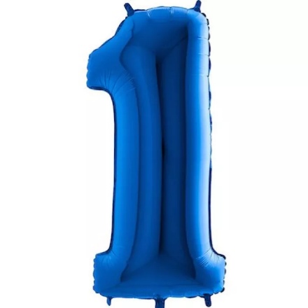 Picture of Foil Number Balloon - Blue 1
