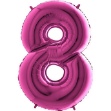 Picture of Foil Number Balloon - Pink 8