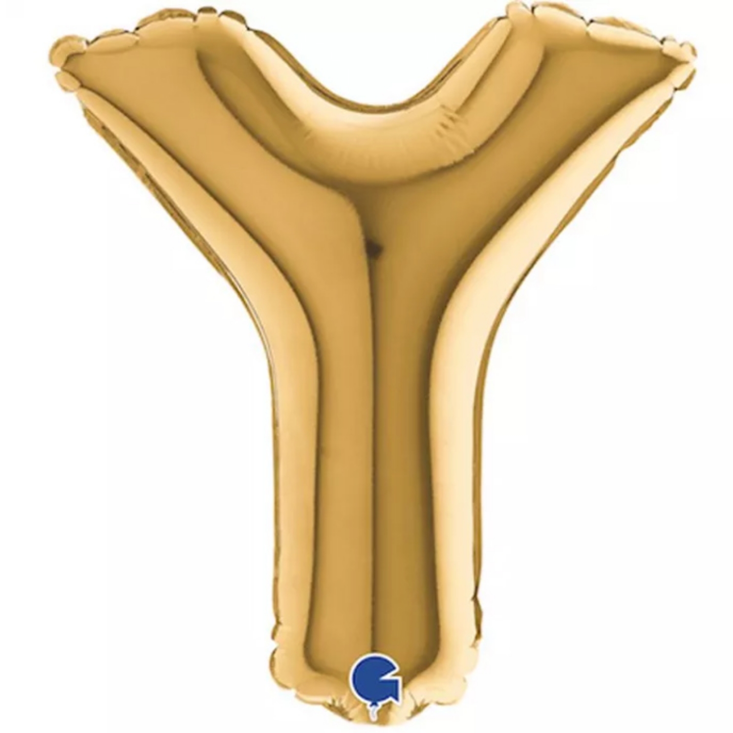 Fóliové písmeno Y zlaté – 102 cm