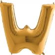 Picture of Foliové písmeno W zlaté 102 cm