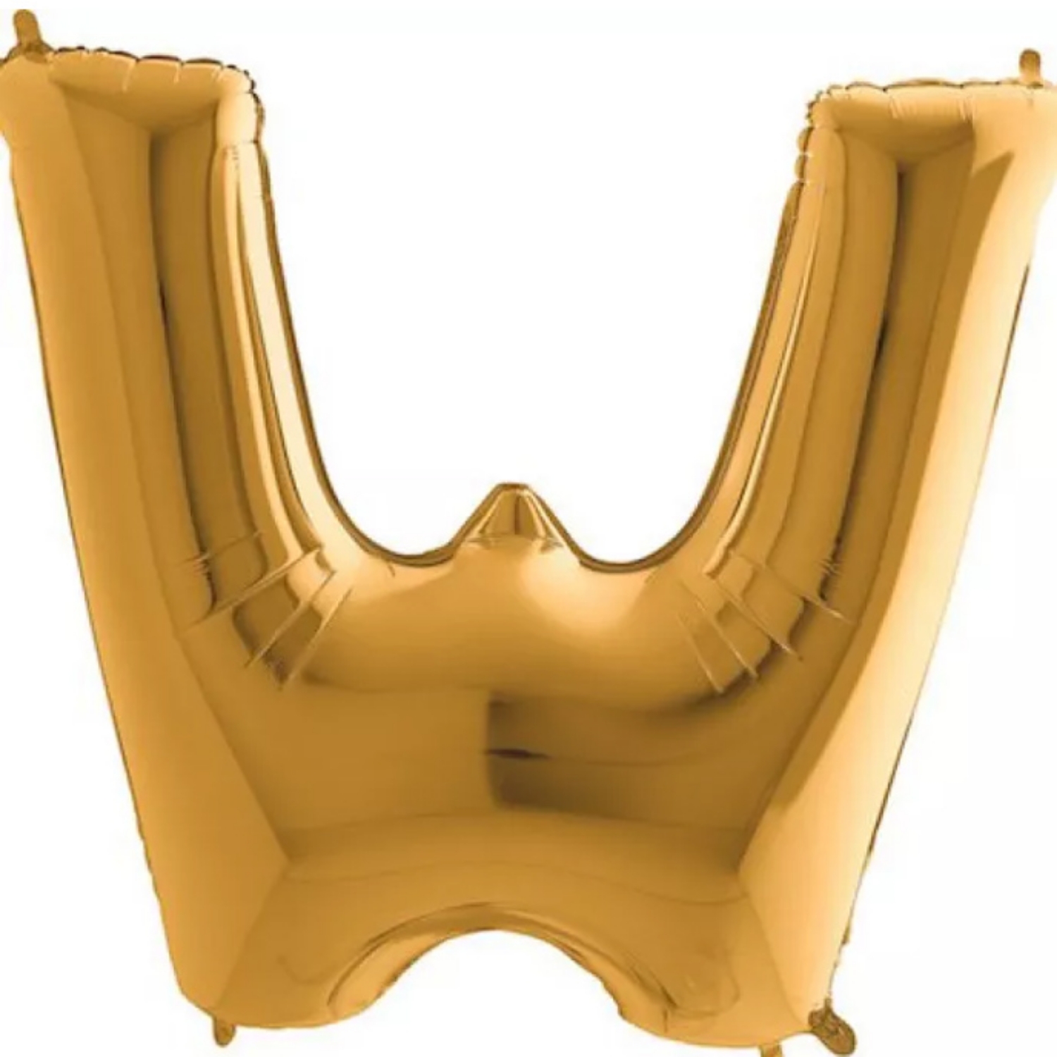 Fóliové písmeno W zlaté – 102 cm