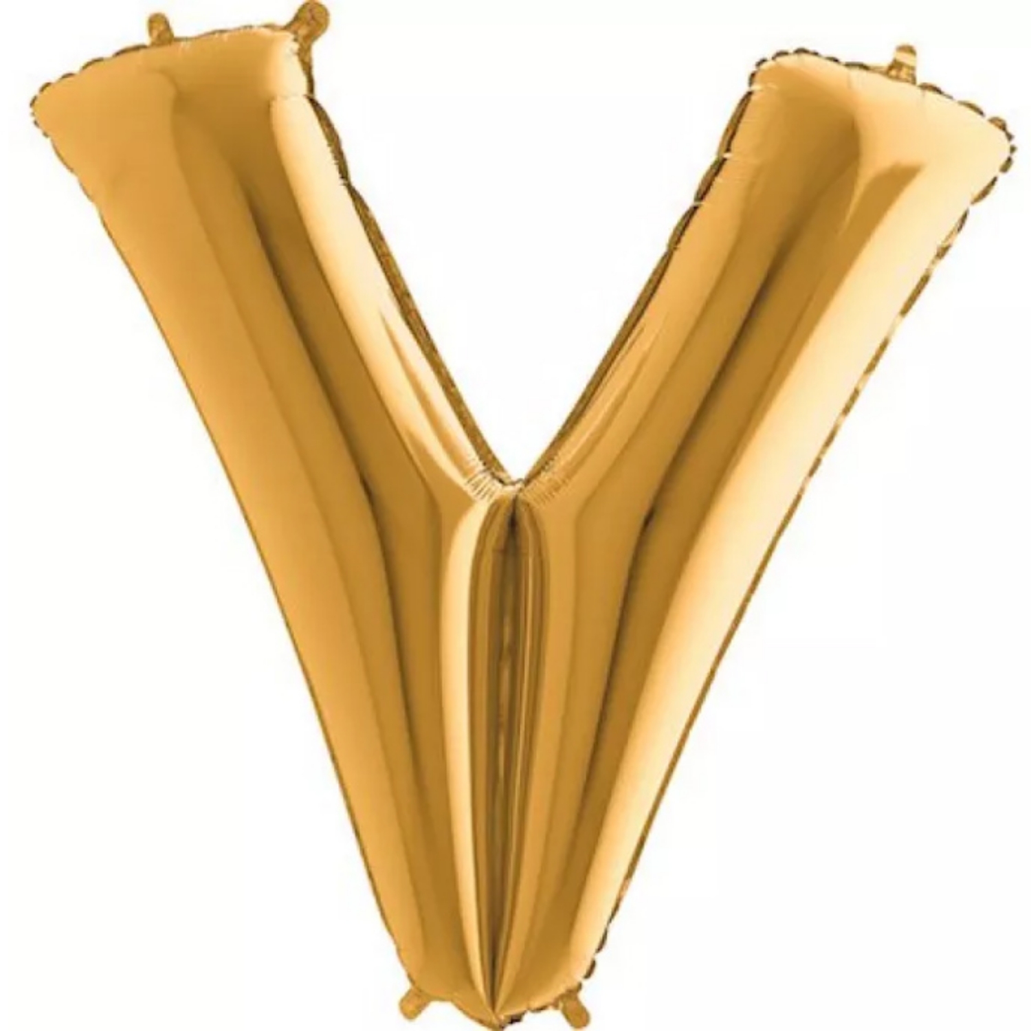 Fóliové písmeno V zlaté – 102 cm