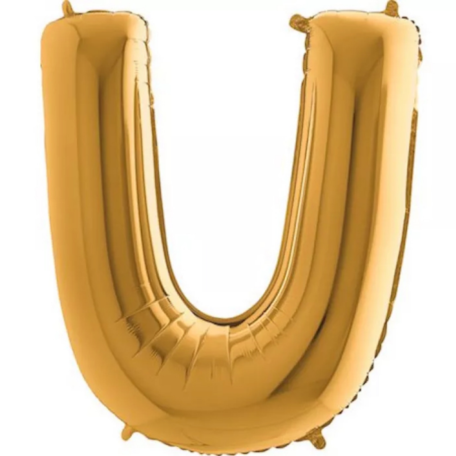 Fóliové písmeno U zlaté – 102 cm