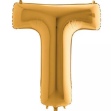 Picture of Foliové písmeno T zlaté 102 cm