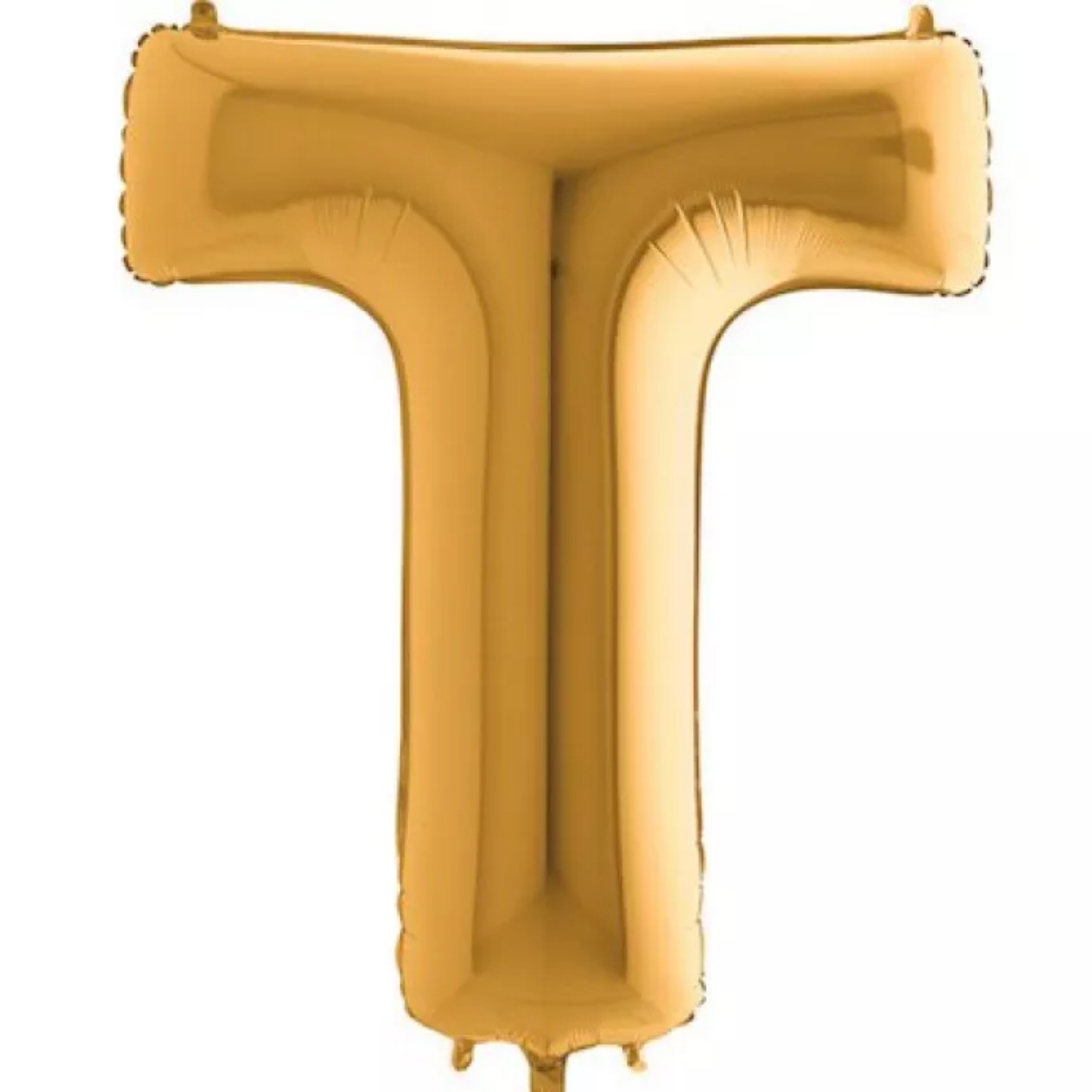 Fóliové písmeno T zlaté – 102 cm