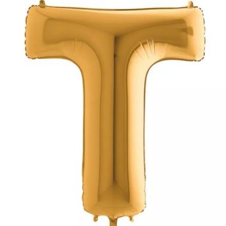 Picture of Foil letter T gold – 102 cm