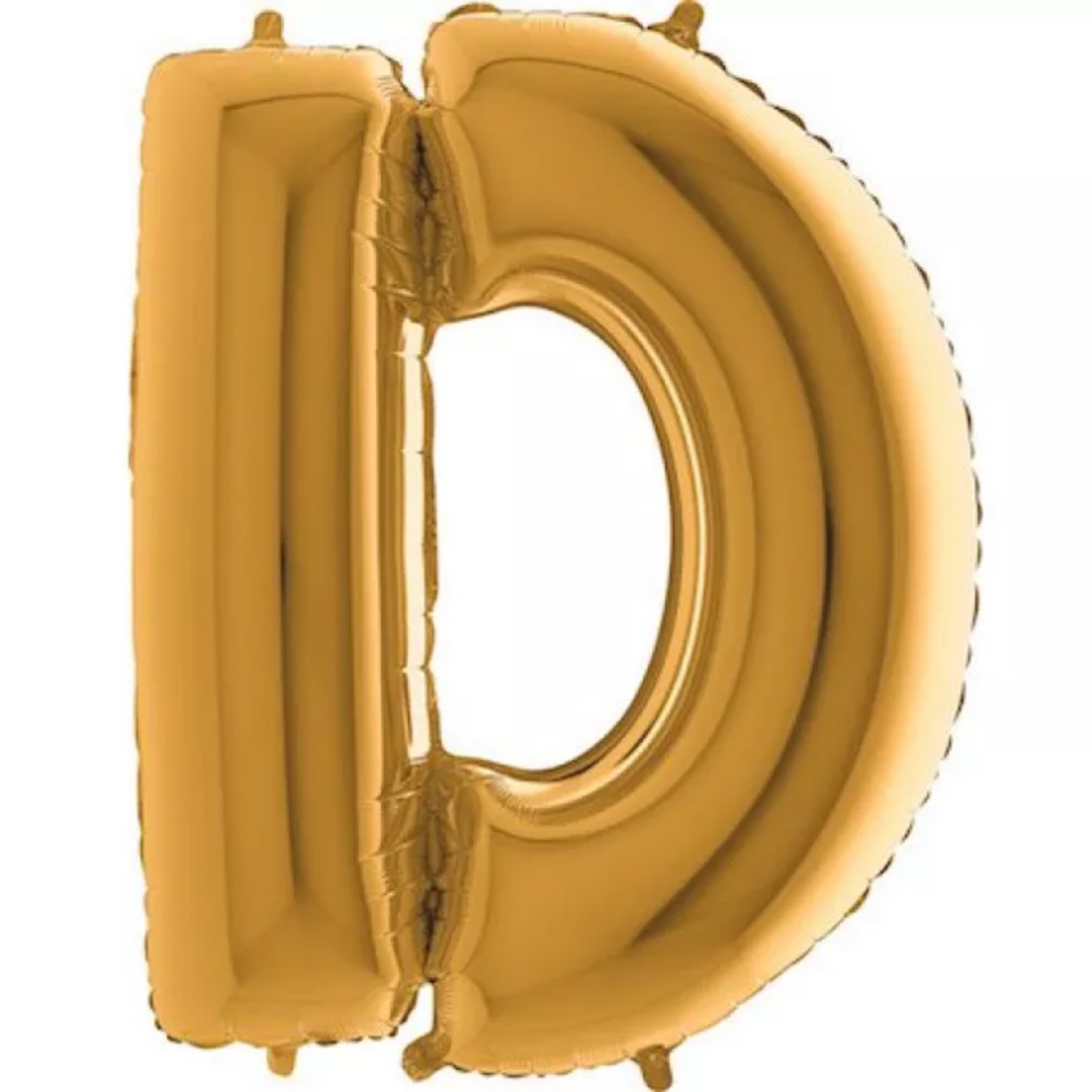 Fóliové písmeno D zlaté – 102 cm