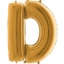 Obrázok z Fóliové písmeno D zlaté – 102 cm