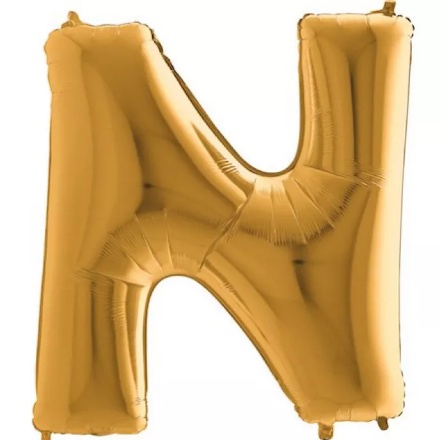 Picture of Foil letter N gold – 102 cm
