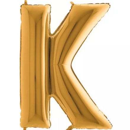 Picture of Foil letter K gold – 102 cm