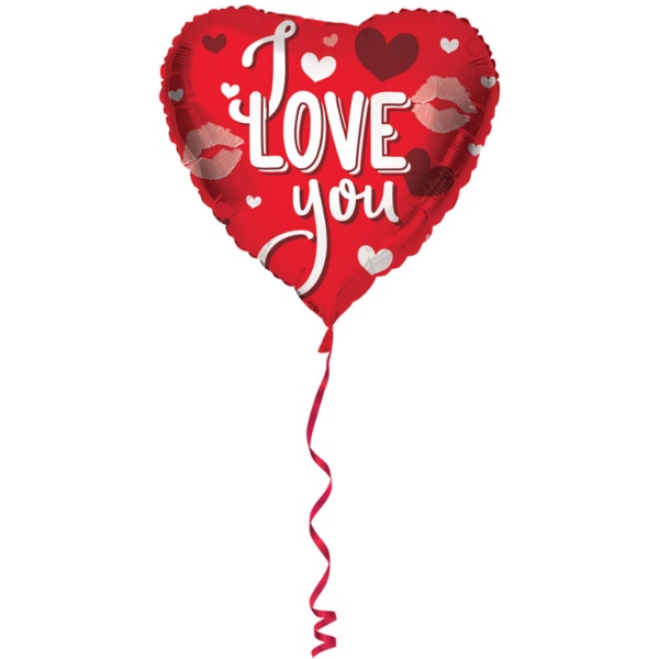 Foliový balonek srdce - I love you - 45 cm - Folat