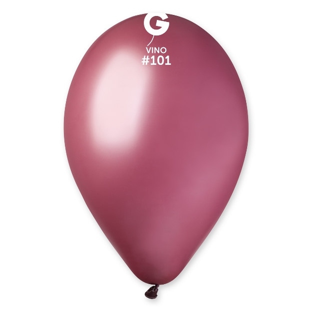 Obrázek Balonky Gemar vínové 30 cm - 100 ks 