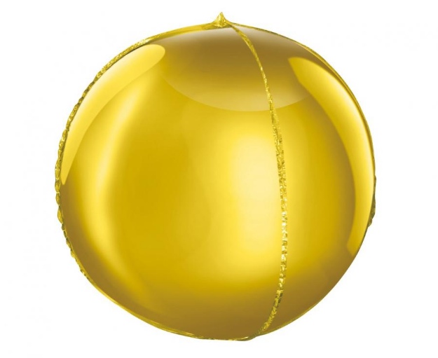 Obrázok z Fóliový balónik guľa zlatá 40 cm - Godan