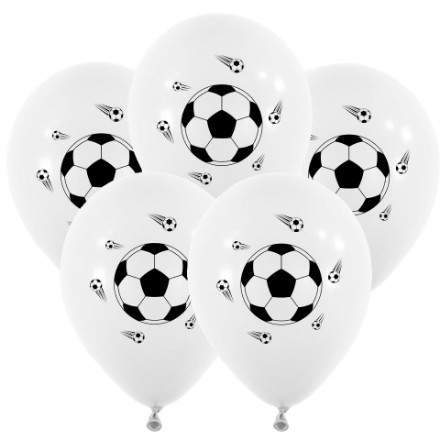 Obrázek Balonky s potiskem Fotbal Lux, 30 cm - 25 ks