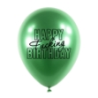 Obrázok z Balónový buket Chrome Happy Fu.king Birthday, Zelené - 5 ks
