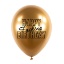 Obrázek Balonkový buket Chrome Happy Fu.king Birthday, Zlaté - 5 ks