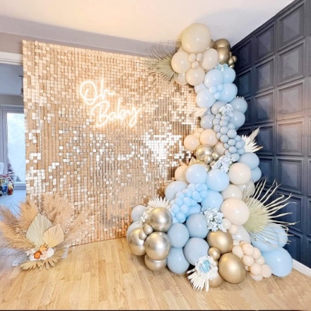 Obrázek Foto stěna - Champagne 210 x 210cm - Zapůjčení