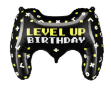 Picture of Foliový balonek Ovladač černý - Level Up Birthday 75 cm