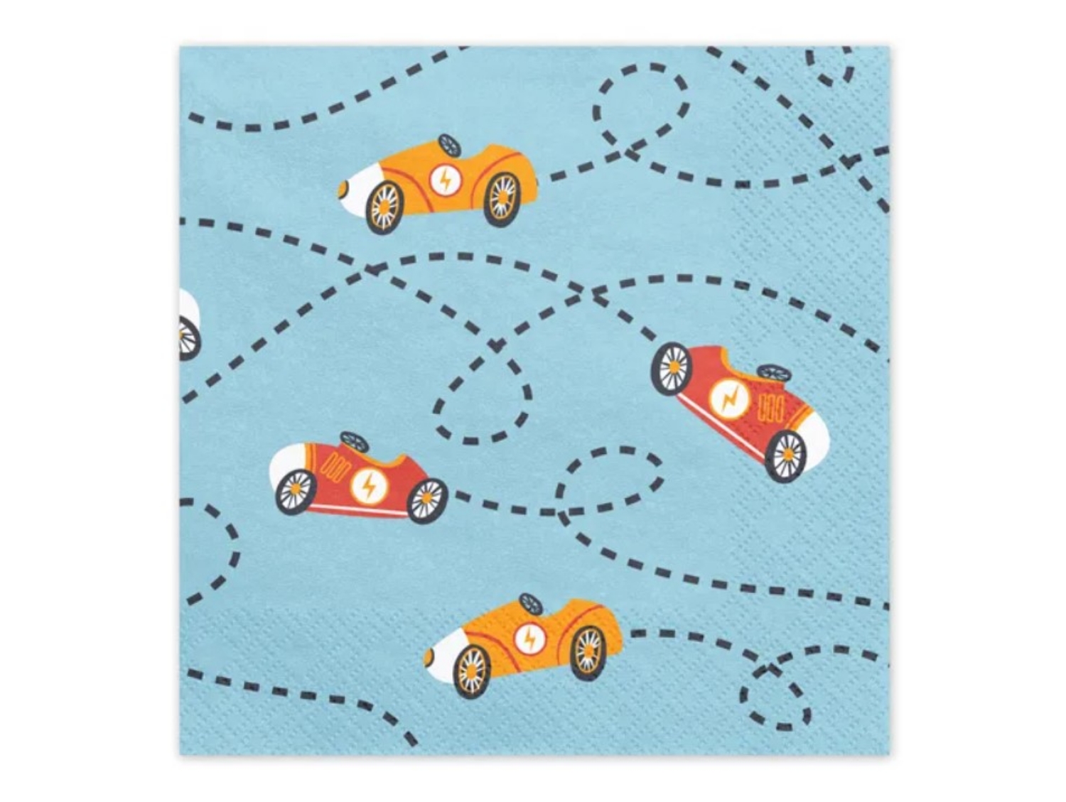 Papírové party ubrousky Závodní auta - 12 ks