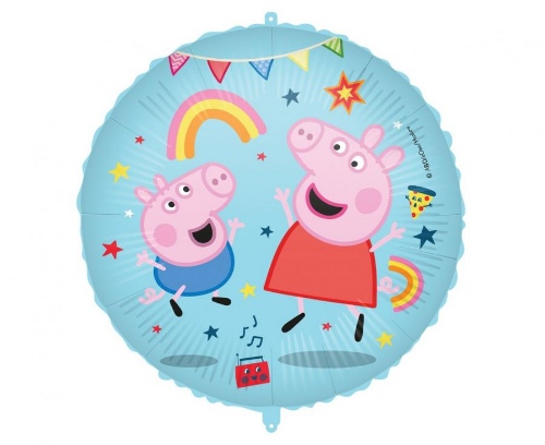 Foliový balonek Prasátko Peppa a Tomík - 45 cm - Procos