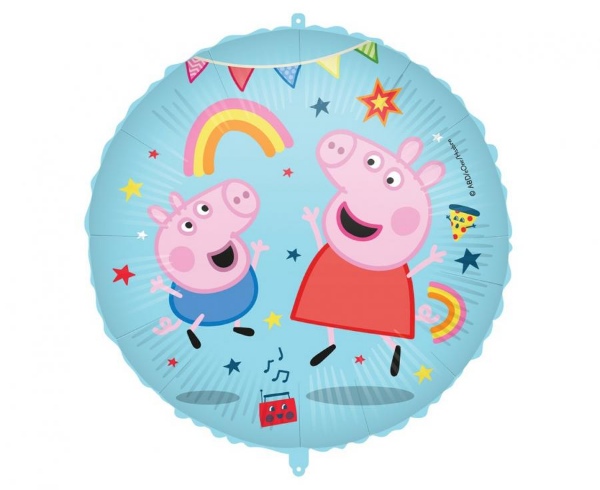 Foliový balonek Prasátko Peppa a Tomík - 45 cm - Procos